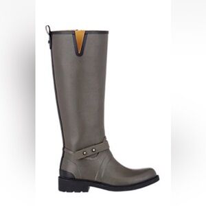 Rag & Bone Moto Rain Boots, size 37, “Smoke”
